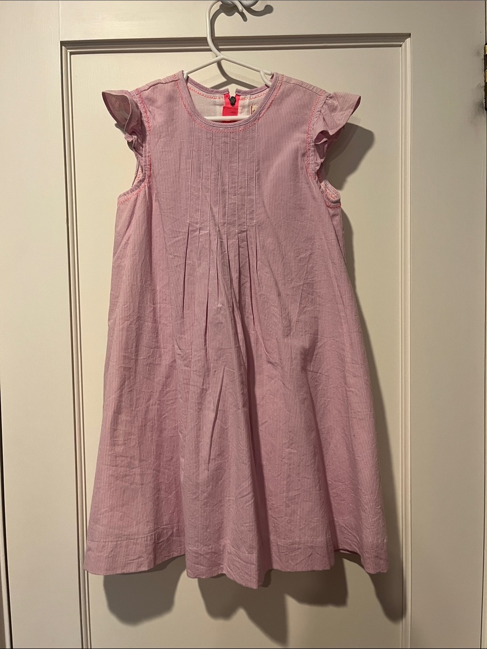 EGG New York Purple and Pink Ruffle Sleeve Dress
